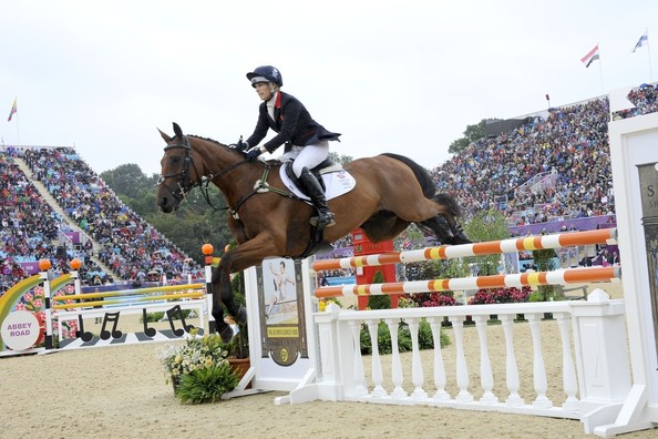 Zara Phillips jumping
